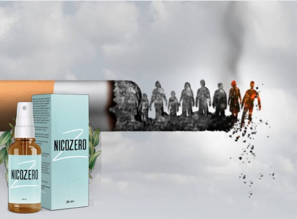 Nicozero - purškiamas žolelių tirpalas, skirtas lengvai mesti cigaretes